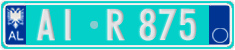License plate of Albania, Trailers (2011)