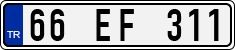 License plate of Turkey, Regular plates