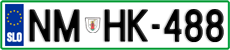 License plate of Slovenia, Cars