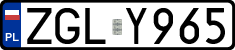 License plates of Poland, Regular car plates