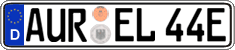 German license plate, Electric vehicles