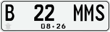License plate of Indonesia, Regular plates