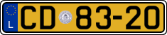 License plate of Luxembourg, Diplomatic