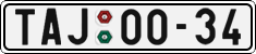 License plate of the Czech Republic, Cars (1960)