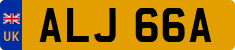 License plate of the United Kingdom, 1963 year system