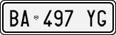 License plate of Italy, Cars (1994 year series)