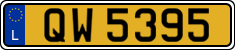 License plate of Luxembourg, 2003 year system