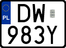 License plates of Poland, Special vehicles and motorcycles
