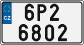 License plate of the Czech Republic, Cars (2001)