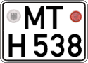 German license plate, Regular plates