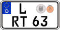 German license plate, Regular plates