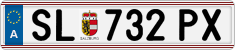 License plate of Austria, Regular plates