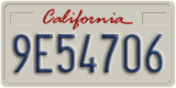 California, Commercial vehicles (1A23456)