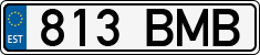 License plate of Estonia, Regular car plates