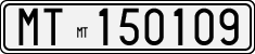License plate of Italy, Cars (1927 year series)