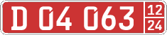 License plate of Kyrgyzstan, Diplomatic