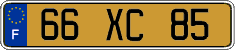 French license plate, FNI