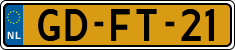 License plate of the Netherlands, Cars