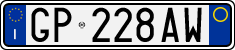 License plate of Italy, Cars (1994 year series)