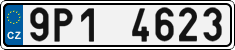 License plate of the Czech Republic, Cars (2001)