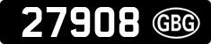 License plate of Guernsey, Regular plates