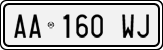 License plate of Italy, Cars (1994 year series)