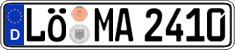 German license plate, Regular plates