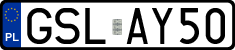 License plates of Poland, Regular car plates