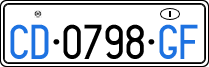 License plate of Italy, Diplomatic
