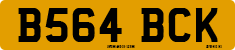 License plate of the United Kingdom, 1983 year system
