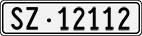License plate of Switzerland, Cars
