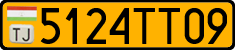 License plate of Tajikistan, Public transport (2009)