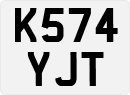 License plate of the United Kingdom, 1983 year system