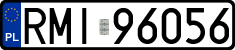 License plates of Poland, Regular car plates