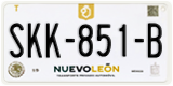 Nuevo León, Cars (AAA-000-A)