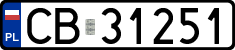 License plates of Poland, Regular car plates