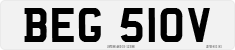 License plate of the United Kingdom, 1963 year system