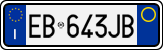 License plate of Italy, Cars (1994 year series)