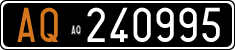 License plate of Italy, Cars (1927 year series)