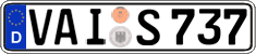German license plate, Regular plates