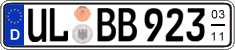 German license plate, Seasonal plates