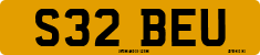 License plate of the United Kingdom, 1983 year system