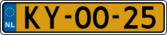 License plate of the Netherlands, Military