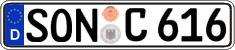 German license plate, Regular plates