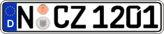 German license plate, Regular plates