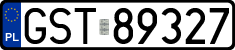 License plates of Poland, Regular car plates