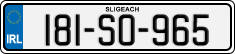 License plate of Ireland, Regular plates