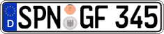 German license plate, Regular plates