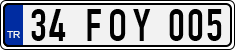 License plate of Turkey, Regular plates