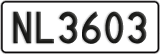 License plate of New Zealand, AB1(234)